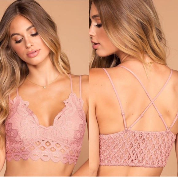 Other - 1️⃣ Left❗️Mauve Scallop Lace Bralette